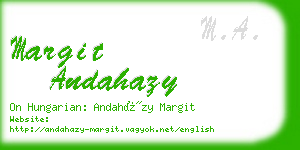 margit andahazy business card